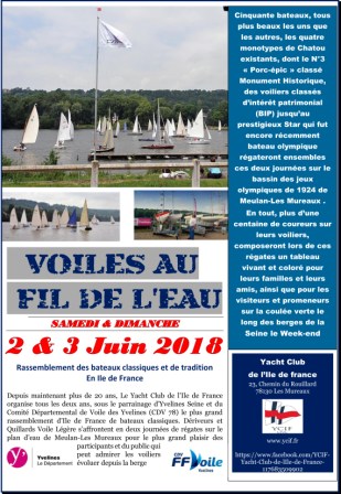 Voiles au Fil de l'Eau 2018 Voiles au Fil de l'Eau 2018
